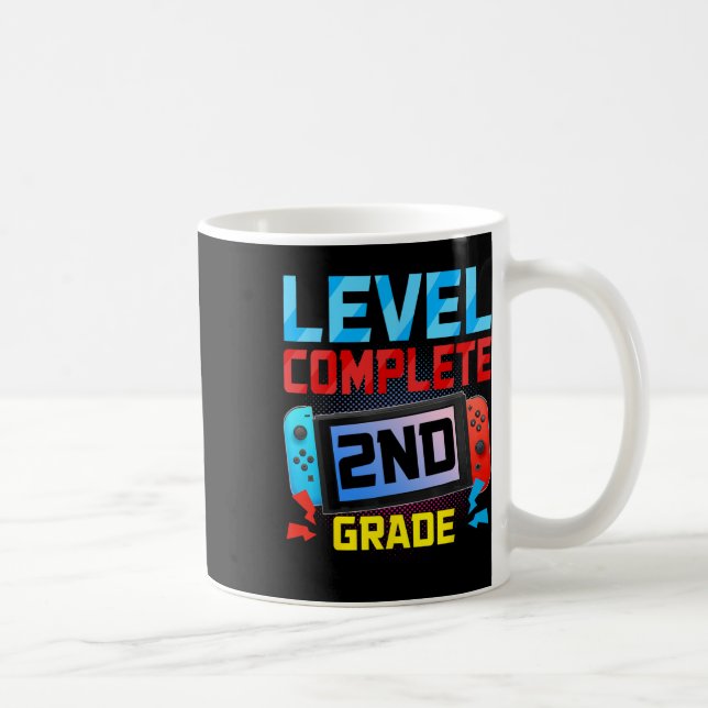 Mug Niveau Terminé Jeu Vidéo 2e Année Dernier Jour De  (Droite)