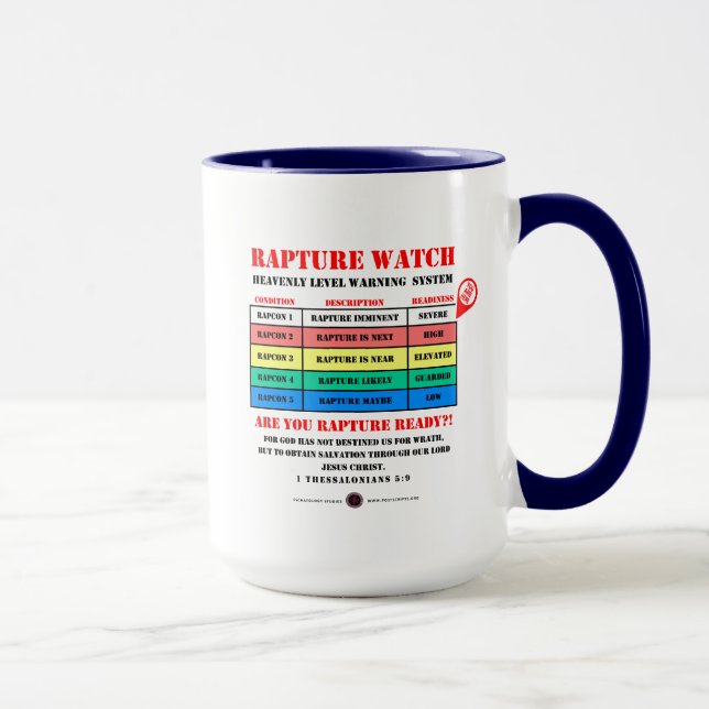 Mug Niveaux d'alerte de Rapture (Droite)