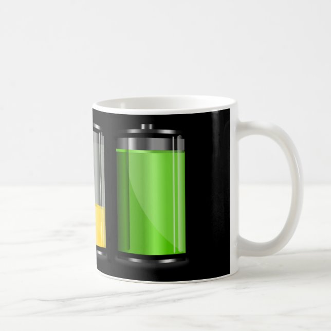 Mug Niveaux de batterie pour le jour de la batterie (Droite)