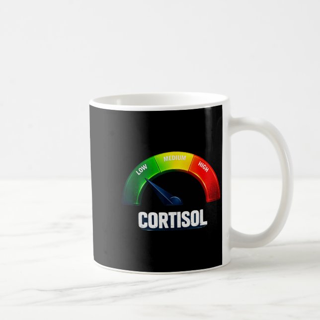 Mug Niveaux de cortisol bas v meme drôle  (Droite)