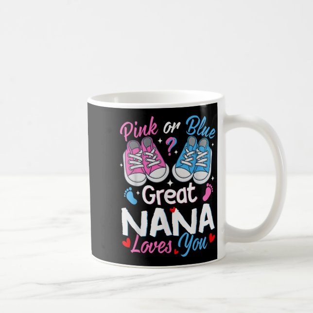 Mug Nk Or Blue Great Nana Loves You Gender Reveal  (Droite)