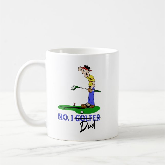 Mug No 1 Golfer Papa (Gauche)