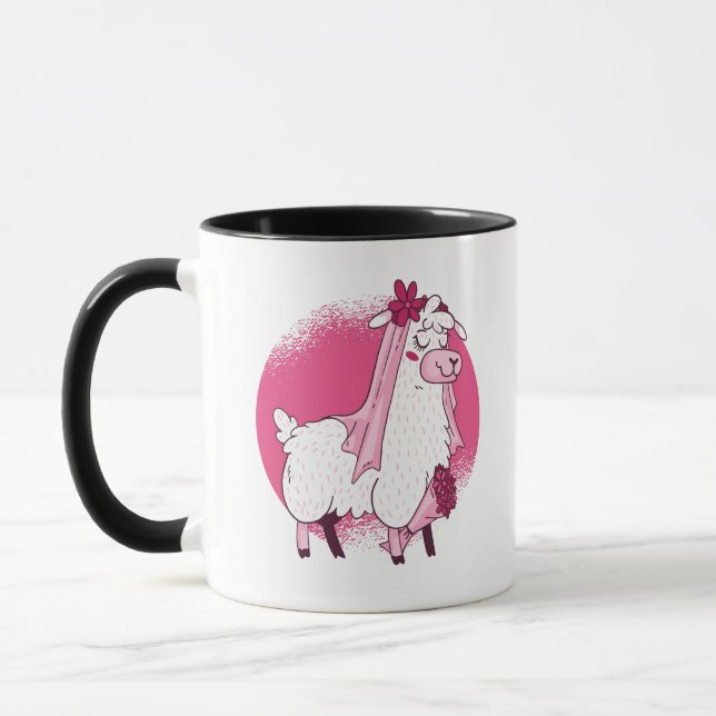 Mug No Drama Lama BRIDE Funny Mariage Fête des mariées (Gauche)