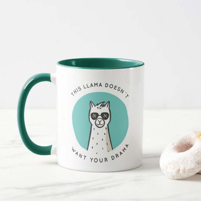 Mug No Drama Llama (Avec donut)
