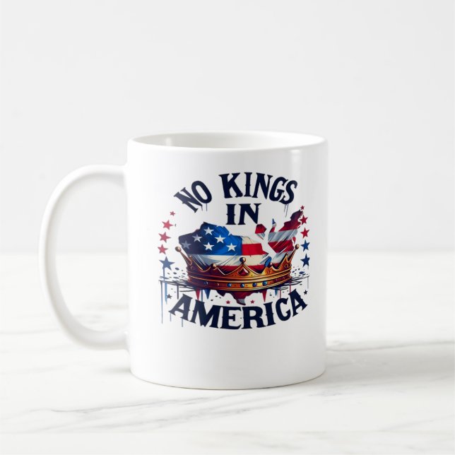 Mug No Kings In America Classic Retro Cool (Gauche)