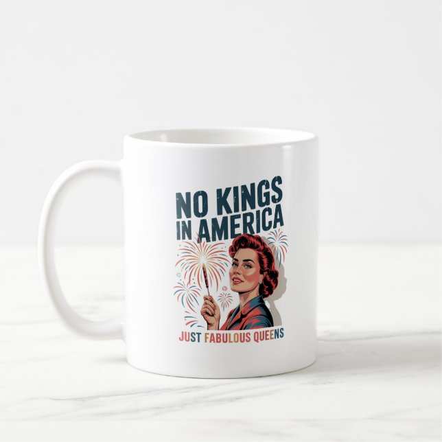 Mug No Kings In America Just Famulous Queens Pride Mon (Gauche)