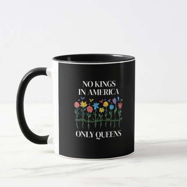 Mug No Kings In America Only Queens Funny Queer Gay Pr (Gauche)
