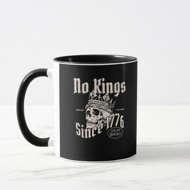 Mug No Kings In America Since 1776 Freedom Spirit Look (Gauche)