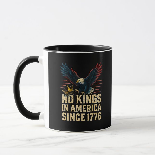 Mug No Kings In America Since 1776 Patriotic (Gauche)