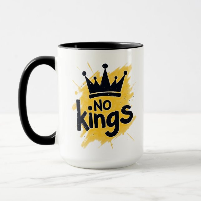 Mug No Kings – Power to the People Design (Gauche)