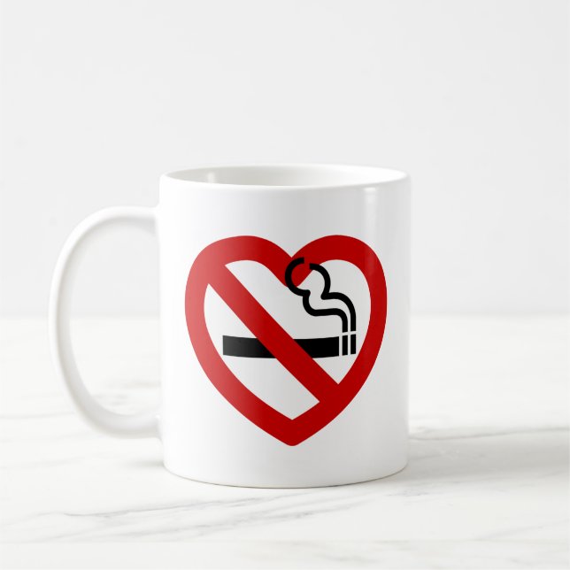 Mug No Love For Smoking Sign (Gauche)