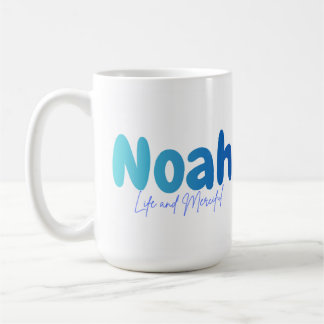 Mug Noah Name Gift - Life and Merciful - Personalized