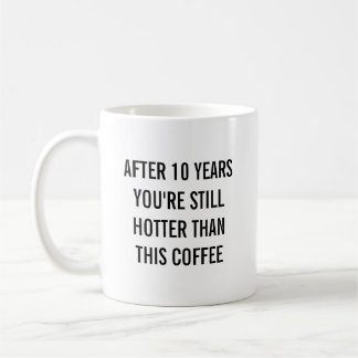 Mug Noces d'étain 10ème dixième anniversaire de mariag