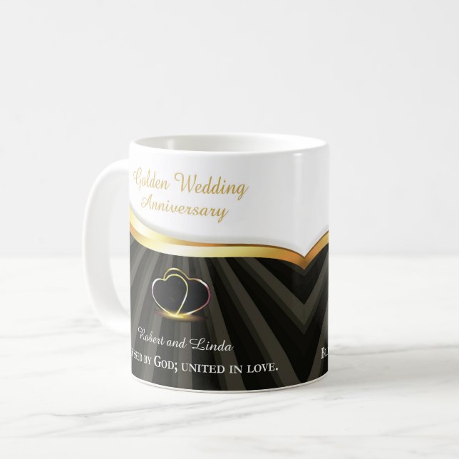Mug Noces d'or religieuses 50 ans de mariage  (Devant gauche)