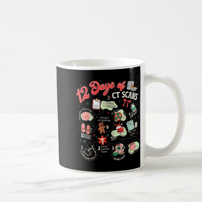 Mug Noël 12 Jours De Technologue Ct Scan Radi (Droite)
