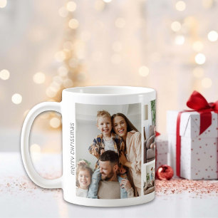 Mug Noël 5 Photos Collage Famille