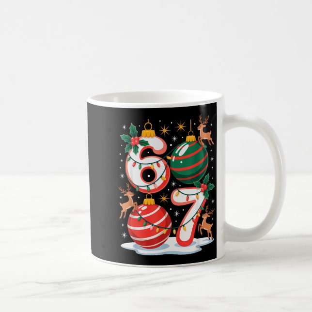 Mug Noël 67 Xmas drôle Six Sept Sweat Ugly 6-7 (Droite)