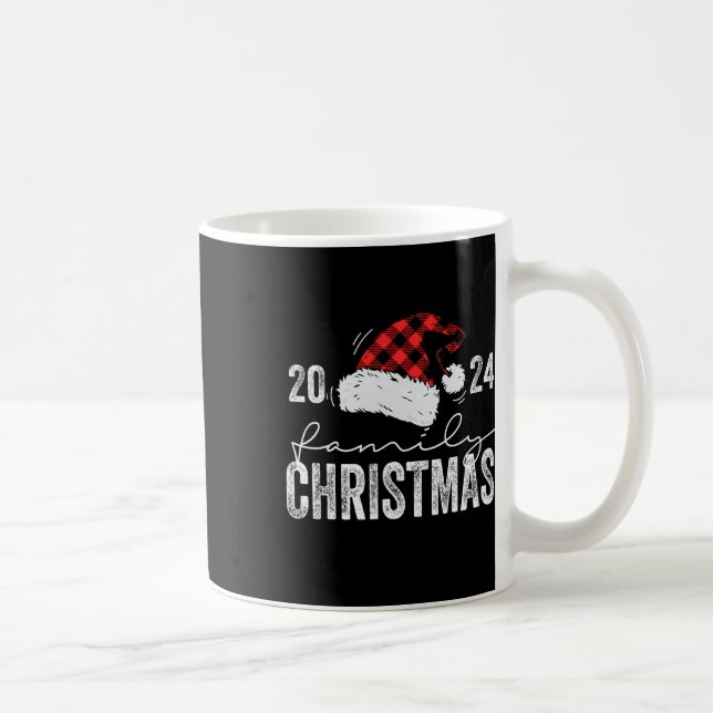 Mug Noël à la famille 2024 Noël à chapeau de Noël Plai (Droite)