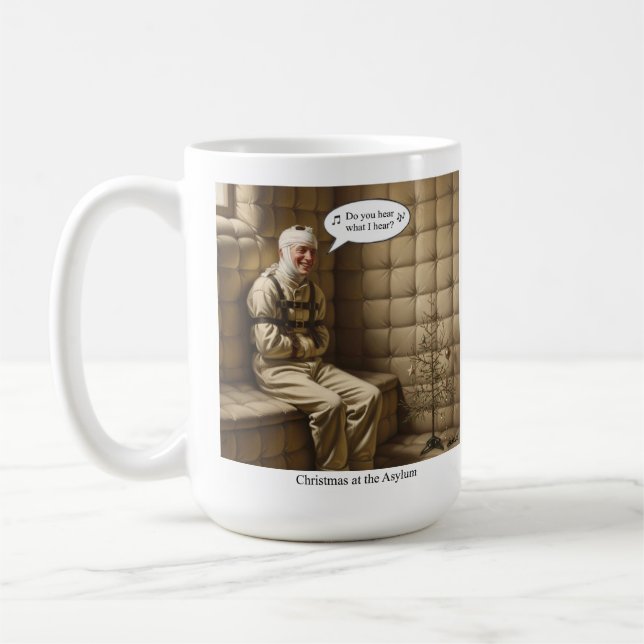Mug Noël à l'asile (Gauche)