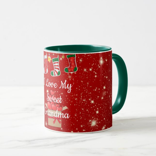 Mug Noël, amour ma grand-mère (Devant droit)
