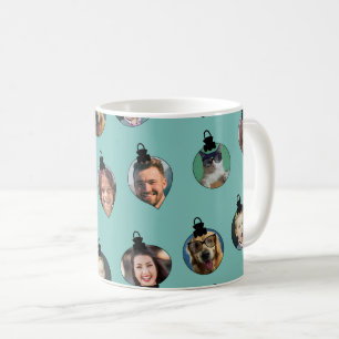Mug Noël Amusant Famille Visages Ornements