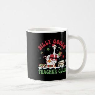 Mug Noël amusant Père Noël Silly Goose Teacher Club An