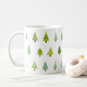 Mug Noël Arbre blanc cadeau d'éléphant