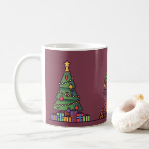 Mug Noël Arbre Père Noël éléphant blanc cadeau