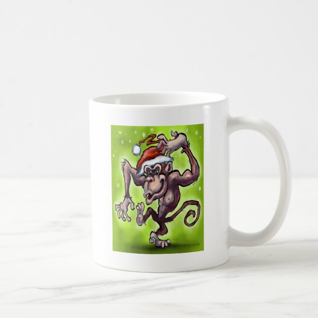 Mug Noël au chimpanzé (Droite)
