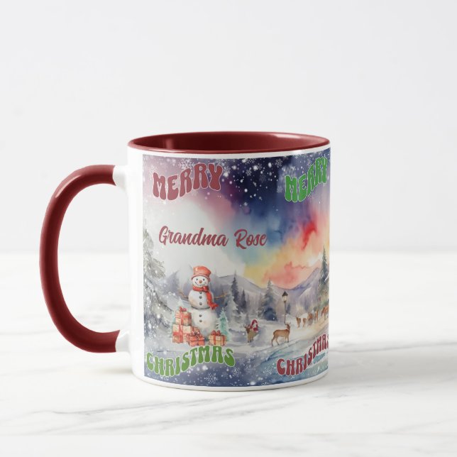 Mug Noël au pôle Nord Customisé (Gauche)