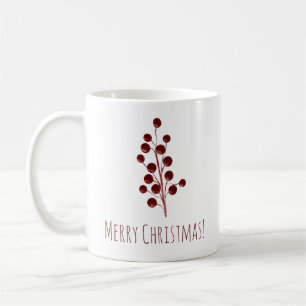 Mug Noël aux cerisiers rouges