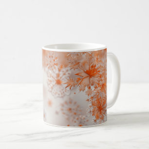 Mug Noël aux flocons de neige orange