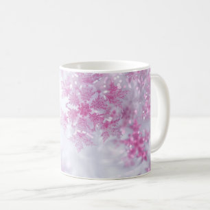Mug Noël aux flocons de neige roses