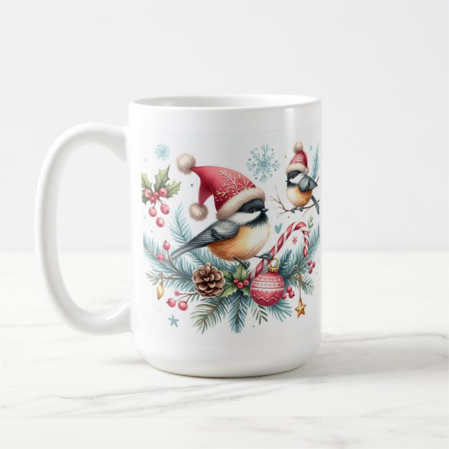 Mug Noël aux poulets (Gauche)