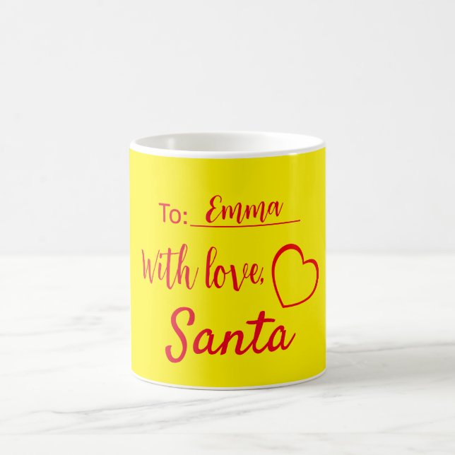 Mug Noël avec amour de Santa Simple (Centre)