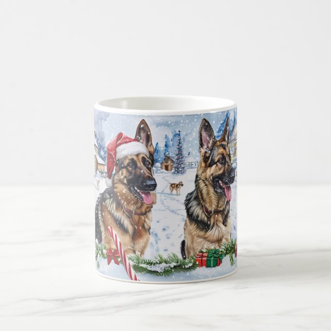 Mug Noël avec Berger Allemand (Centre)