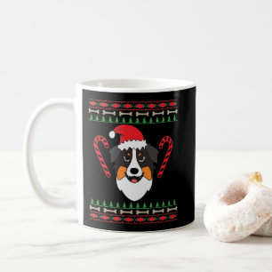Mug Noël avec le chien de Shepherd