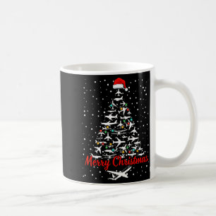 Mug Noël Avions Arbres Lots Joyeux Noël Hommes