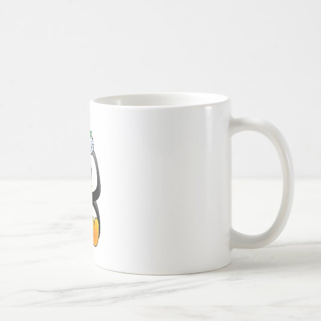 Mug Noël Baby Tux Santa Hat (Droite)