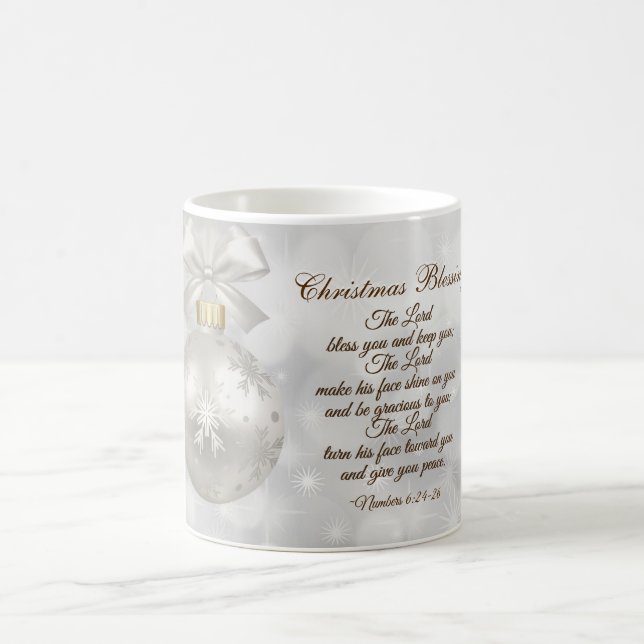 Mug Noël Béni Seigneur Vous Bénisse Numéros 6:24-26 (Centre)