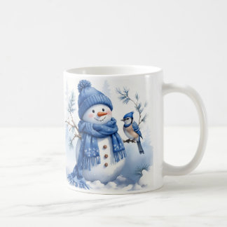 Mug Noël bleu - Snowman