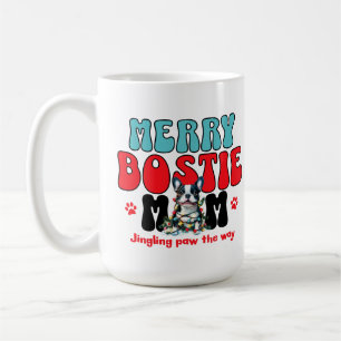 Mug Noël Boston Terrier Chien Maman
