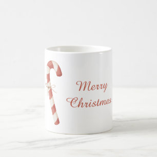 Mug Noël Canne de Bonbons Rouge Blanc