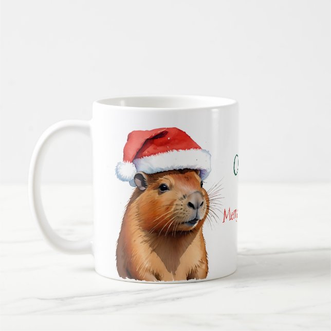 Mug Noël Capybara (Gauche)