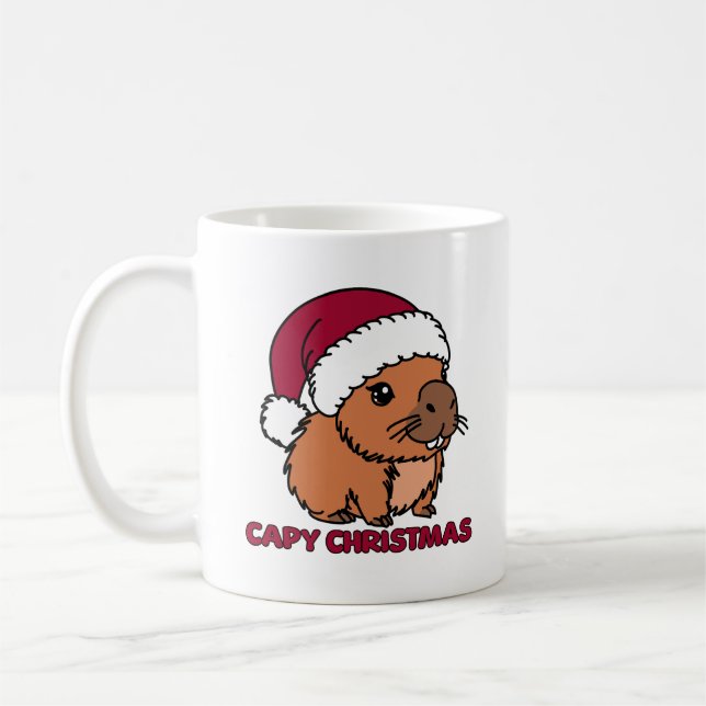 Mug Noël Capybara (Gauche)