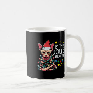 Mug Noël Chat En Colère Est Ce Jolly Assez De Noël Hom