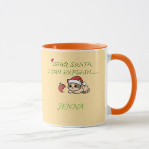 Mug  Noël Chat Mignon et Vilain