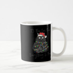 Mug Noël Chat noir C'est bon Je vais bien tout