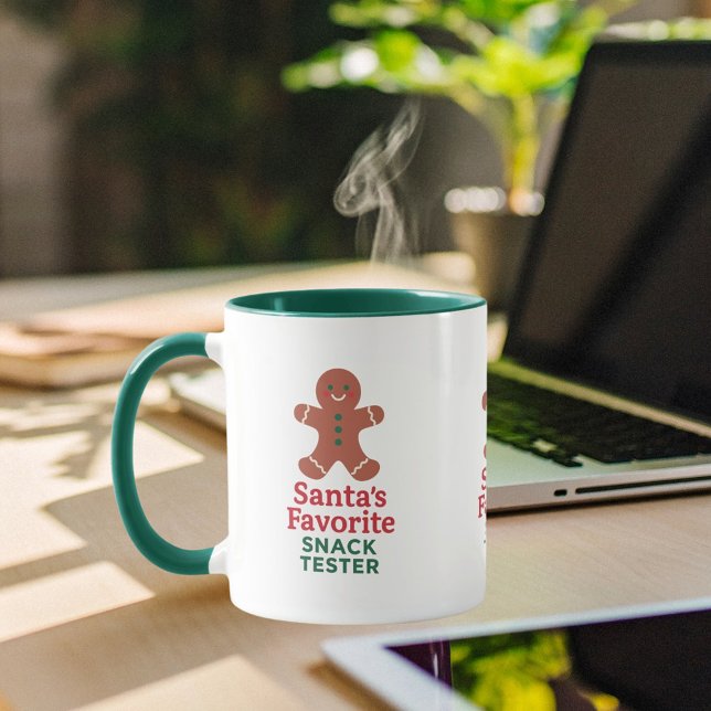 Mug Noël citation drôle goûter goûter pain d'épices (Créateur téléchargé)