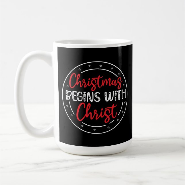 Mug Noël Commence Avec Le Christ-65772 (Gauche)